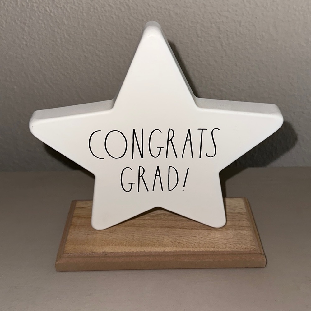 Rae Dunn - Congrates Grad - Star Plaque
